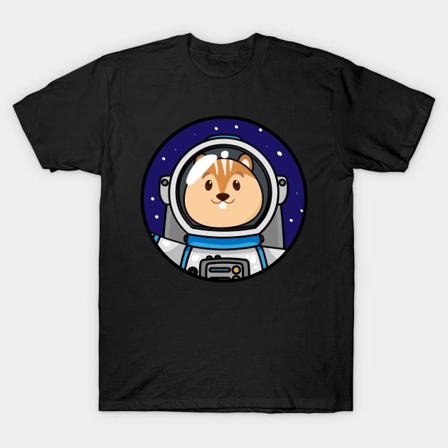 Guinea Pig Astronaut Space Themed Birthday T-Shirt by Mayzin